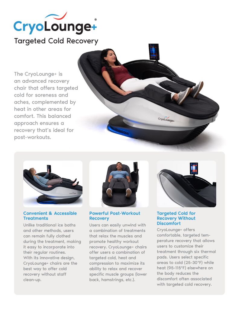 CryoLounge Product Sheet