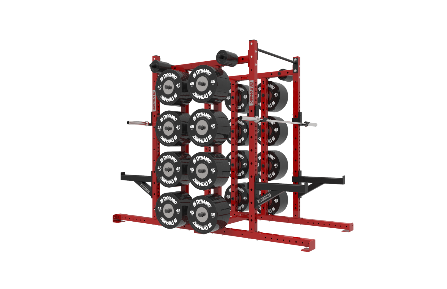Dynamic Part Rack DYNAMIC Titan G2 8' Double Half Rack Double Storage Post - Direct ...
